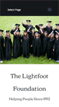 Mobile Screenshot of lightfootfoundation.com